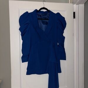 Elegant Blue Women's Dress